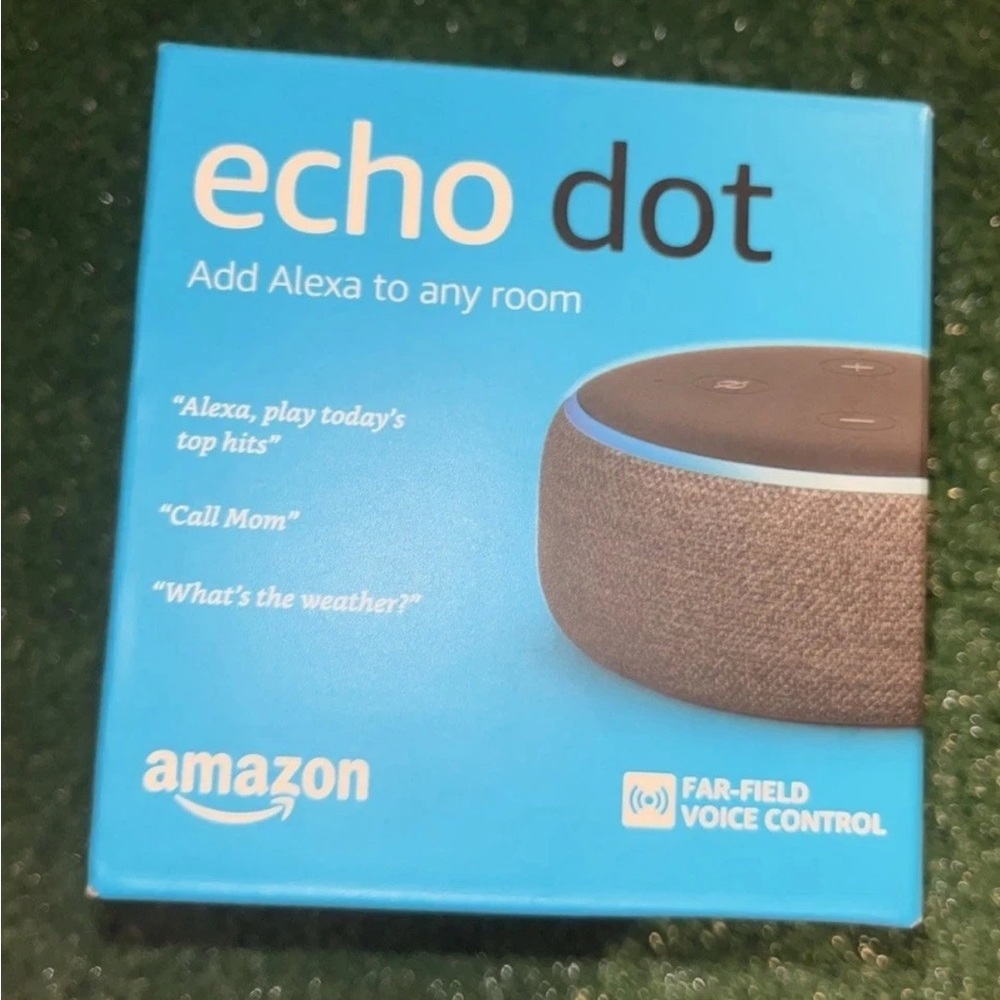 Amazon Echo Dot (3rd Generation) Smart Speaker w/ Alexa, Charcoal ~ New & Sealed